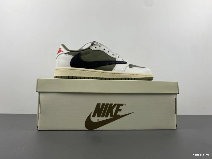 Rep TB X 1 OG AIR OLIVE TRAVIS MEDIUM JORDAN LOW SCOTT DM7866-200 0730